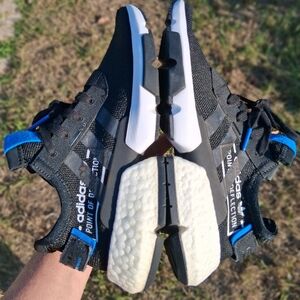 adidas Black and Blue Athletic Shoes P.O.D. S3.1 EUC